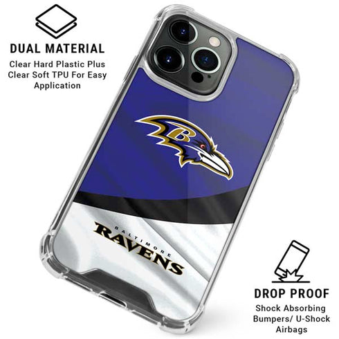 NFL Baltimore Ravens iPhone 16 Pro Clear Case